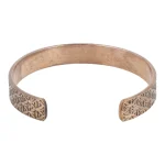 Armband koper Bloem des Levens motief magnetisch - Afbeelding 2